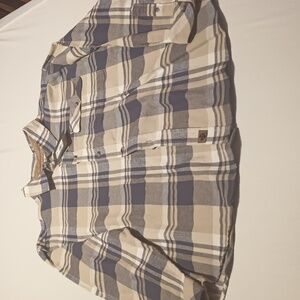 Legendary Whitetails Navy and Tan Plaid Shirt